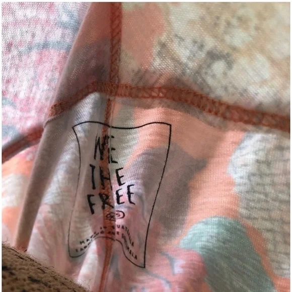 NWT - We The Free Women’s Lightweight Soft Tank Tops (Orange Combo / XS) - Picture 5 of 5